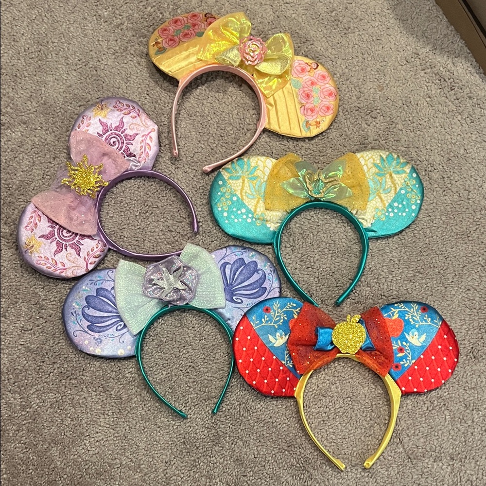 Disney Colorful Princess Headbands Set